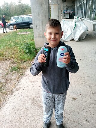 Unter den Spenden waren auch zahlreiche Hygiene-Artikel I M G 20200929 W A0008